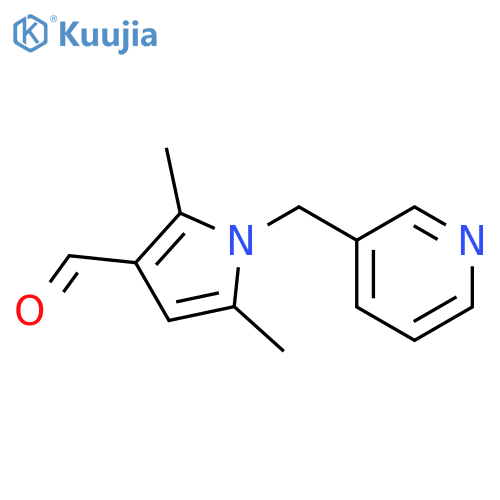 2,5-dimethyl-1-[(pyridin-3-yl)methyl]-1H-pyrrole-3-carbaldehyde structure