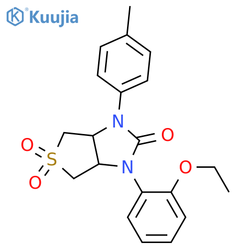 1-(2-ethoxyphenyl)-3-(4-methylphenyl)-hexahydro-1H-5lambda6-thieno3,4-dimidazole-2,5,5-trione structure