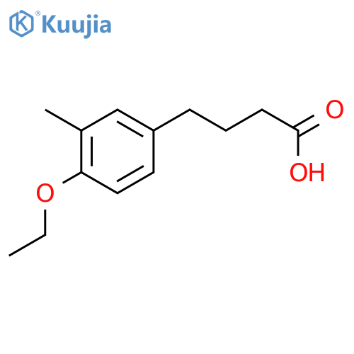 4-(4-Ethoxy-3-methylphenyl)butanoic acid structure