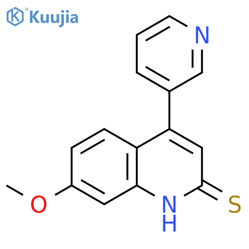 7-methoxy-4-(pyridin-3-yl)quinoline-2-thiol structure