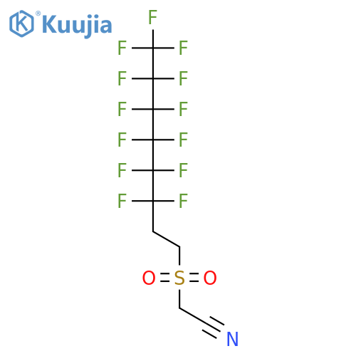Acetonitrile, [(3,3,4,4,5,5,6,6,7,7,8,8,8-tridecafluorooctyl)sulfonyl]- structure