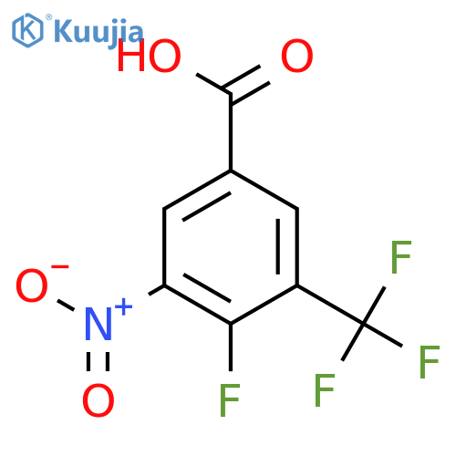4-Fluoro-3-nitro-5-(trifluoromethyl)benzoic acid structure