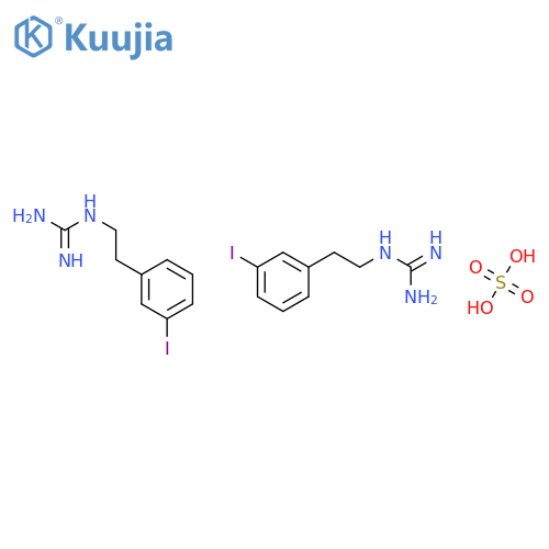 Guanidine, [2-(3-iodophenyl)ethyl]-, sulfate (2:1) structure