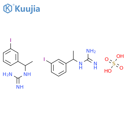Guanidine, [1-(3-iodophenyl)ethyl]-, sulfate (2:1) structure