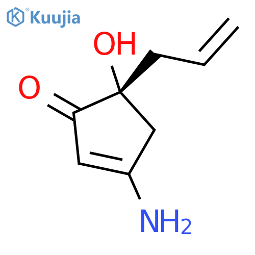 3-Amino-5-hydroxy-5-vinyl-2-cyclopenten-1-one; (R)-form structure