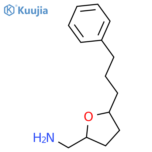 2-FURANMETHANAMINE, TETRAHYDRO-5-(3-PHENYLPROPYL)- structure