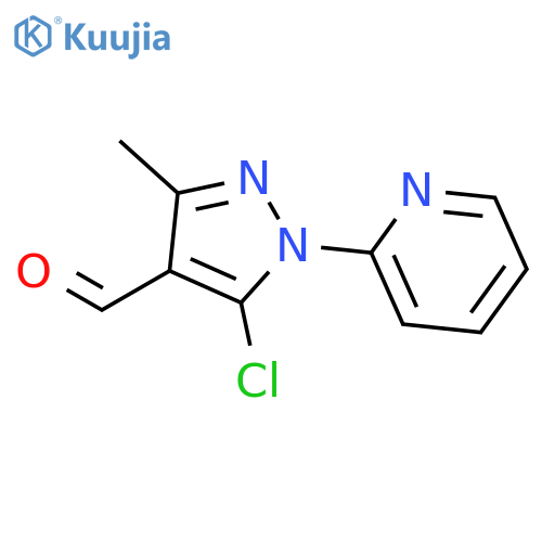 5-chloro-3-methyl-1-(pyridin-2-yl)-1H-pyrazole-4-carbaldehyde structure