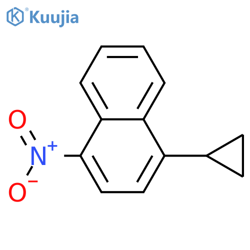 1-cyclopropyl-4-nitronaphthalene structure