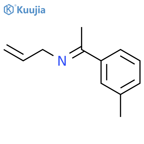 2-Propen-1-amine, N-[1-(3-methylphenyl)ethylidene]-, (E)- structure