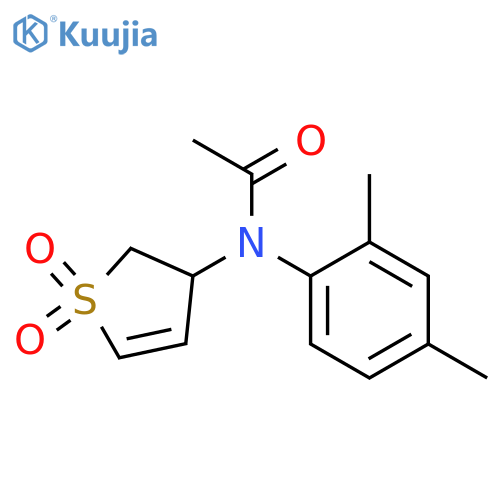 N-(2,4-dimethylphenyl)-N-(1,1-dioxo-2,3-dihydro-1lambda6-thiophen-3-yl)acetamide structure