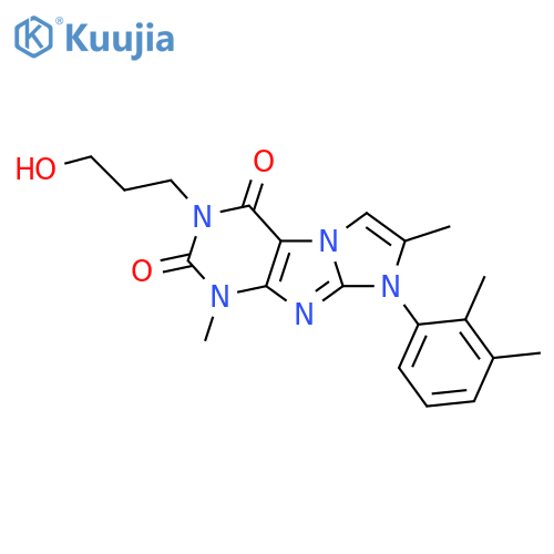 8-(2,3-dimethylphenyl)-3-(3-hydroxypropyl)-1,7-dimethyl-1H,2H,3H,4H,8H-imidazo1,2-gpurine-2,4-dione structure