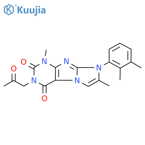 8-(2,3-dimethylphenyl)-1,7-dimethyl-3-(2-oxopropyl)-1H,2H,3H,4H,8H-imidazo1,2-gpurine-2,4-dione structure