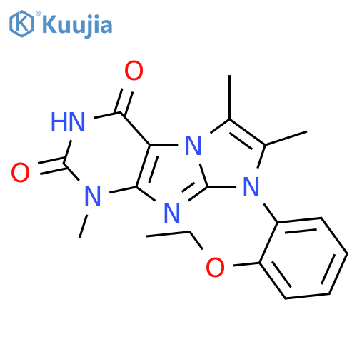 8-(2-ethoxyphenyl)-1,6,7-trimethyl-1H,2H,3H,4H,8H-imidazo1,2-gpurine-2,4-dione structure