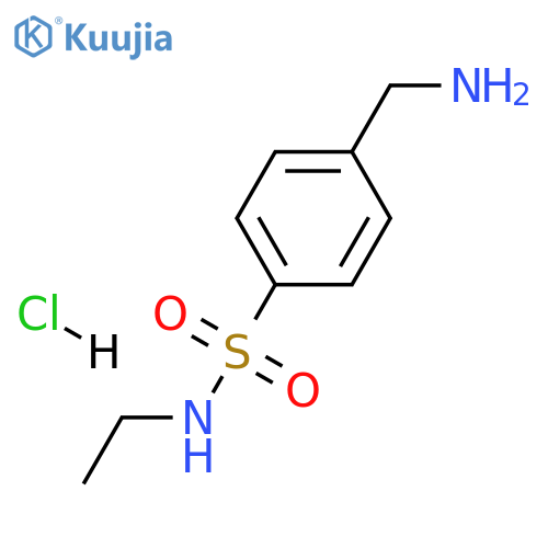 4-(aminomethyl)-N-ethylbenzene-1-sulfonamide hydrochloride structure