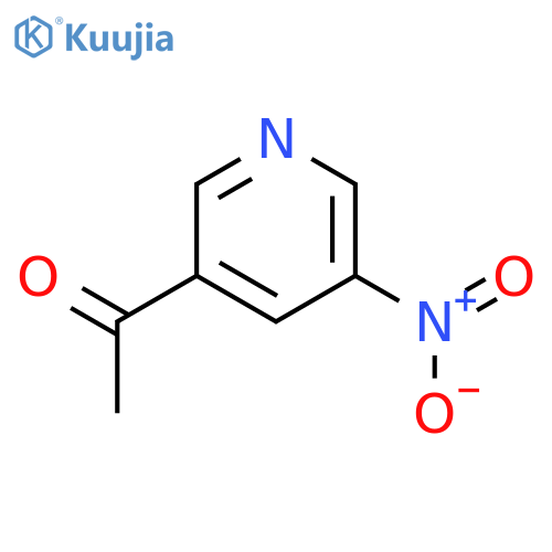 1-(5-nitro-3-pyridinyl)-Ethanone structure