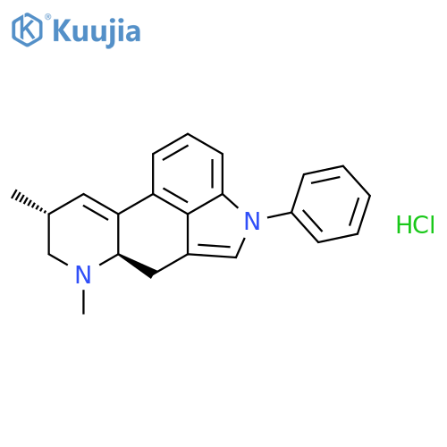 Ergoline, 9,10-didehydro-6,8-dimethyl-1-phenyl-, hydrochloride, (8b)- structure
