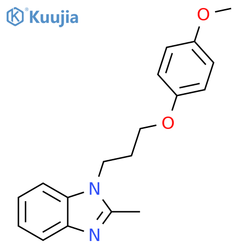 1-3-(4-methoxyphenoxy)propyl-2-methyl-1H-1,3-benzodiazole structure