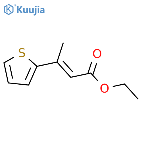 2-Butenoic acid, 3-(2-thienyl)-, ethyl ester structure