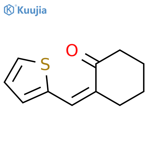 (2Z)-2-(thiophen-2-yl)methylidenecyclohexan-1-one structure