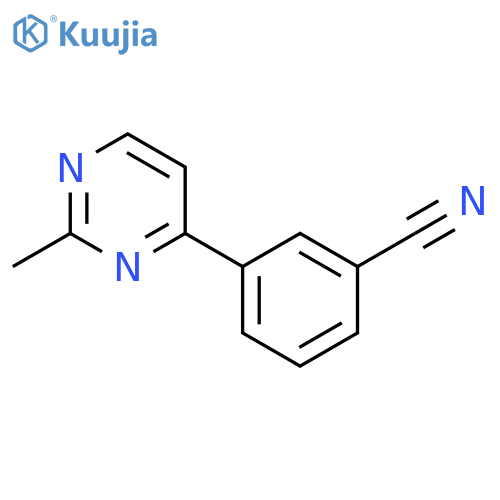 3-(2-Methylpyrimidin-4-yl)benzonitrile structure