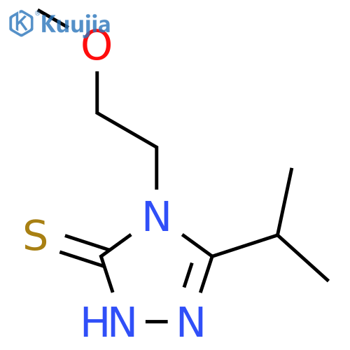 5-Isopropyl-4-(2-methoxyethyl)-4h-1,2,4-triazole-3-thiol structure