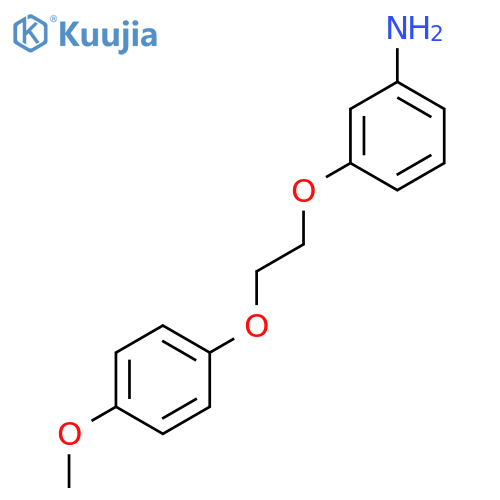 3-[2-(4-Methoxy-phenoxy)-ethoxy]-phenylamine structure