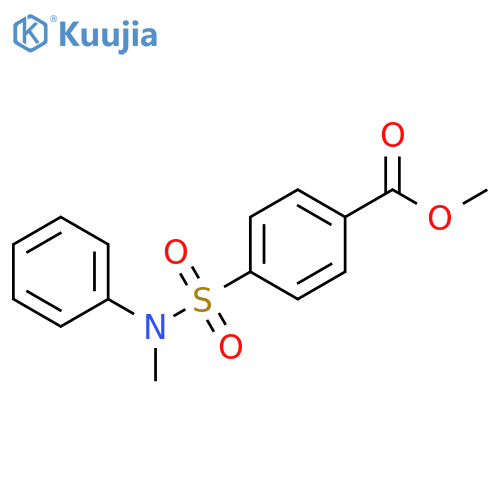 Benzoic acid, 4-[(methylphenylamino)sulfonyl]-, methyl ester structure