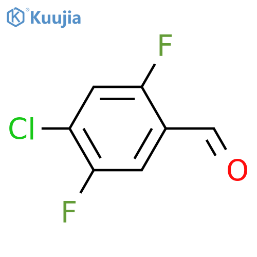 4-Chloro-2,5-difluorobenzaldehyde structure