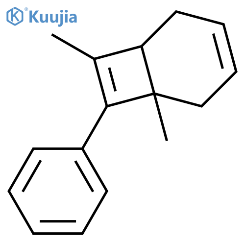Bicyclo[4.2.0]octa-3,7-diene, 1,7-dimethyl-8-phenyl-, cis- structure