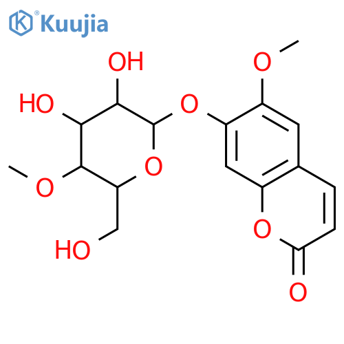 7-Hydroxy-6-methoxy-2H-1-benzopyran-2-one; O-(4-O-Methyl-β-D-glucopyranoside) structure