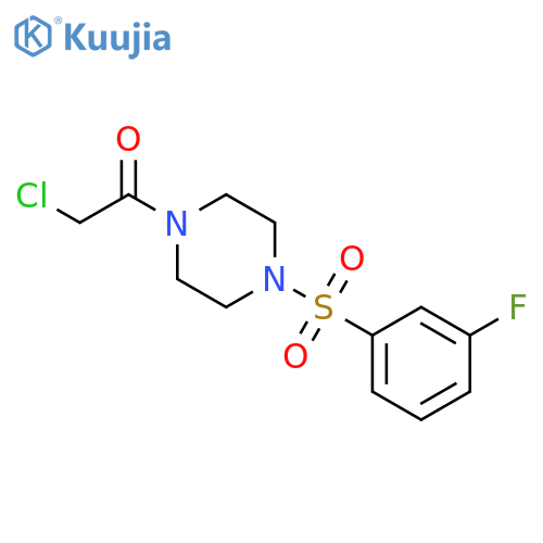 2-chloro-1-[4-(3-fluorobenzenesulfonyl)piperazin-1-yl]ethan-1-one structure