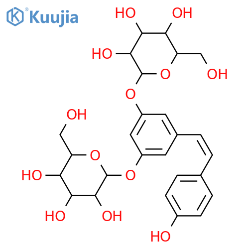 1-(3,5-Dihydroxyphenyl)-2-(4-hydroxyphenyl)ethylene; (Z)-form, 3,5-Di-O-β-D-glucopyranoside structure