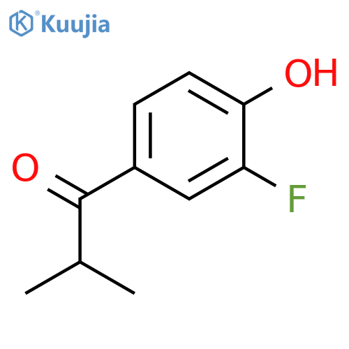 1-(3-fluoro-4-hydroxyphenyl)-2-methylpropan-1-one structure