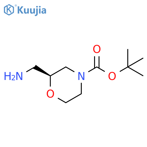 tert-butyl (2S)-2-(aminomethyl)morpholine-4-carboxylate structure