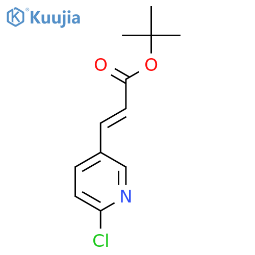 tert-butyl (2E)-3-(6-chloropyridin-3-yl)prop-2-enoate structure