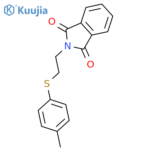 1H-Isoindole-1,3(2H)-dione, 2-[2-[(4-methylphenyl)thio]ethyl]- structure
