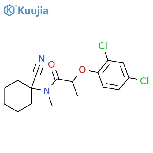 N-(1-cyanocyclohexyl)-2-(2,4-dichlorophenoxy)-N-methylpropanamide structure