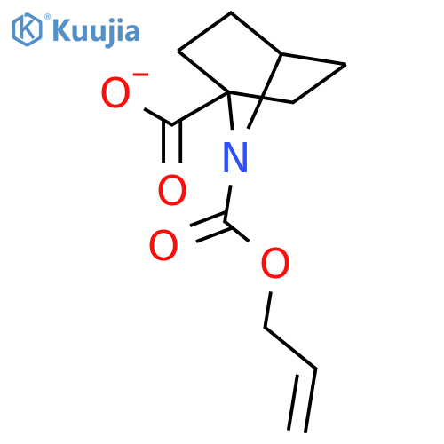 7-(prop-2-en-1-yloxy)carbonyl-7-azabicyclo2.2.1heptane-1-carboxylic acid structure