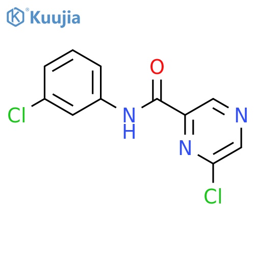 6-Chloro-N-(3-chlorophenyl)pyrazine-2-carboxamide structure