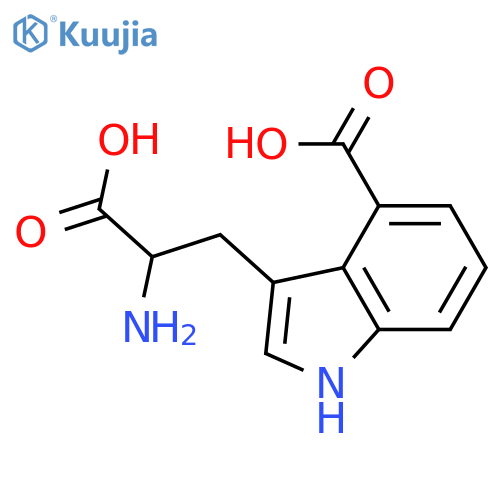 3-(2-Amino-2-carboxyethyl)-1H-indole-4-carboxylic acid structure