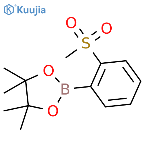 4,4,5,5-Tetramethyl-2-(2-(methylsulfonyl)phenyl)-1,3,2-dioxaborolane structure