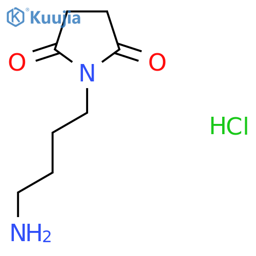 1-(4-Aminobutyl)pyrrolidine-2,5-dione hydrochloride structure
