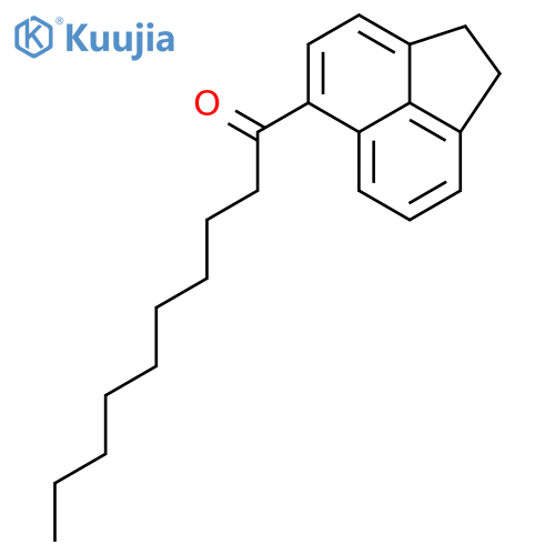 1-Decanone, 1-(1,2-dihydro-5-acenaphthylenyl)- structure