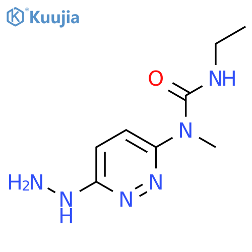 Urea, N'-ethyl-N-(6-hydrazino-3-pyridazinyl)-N-methyl- structure