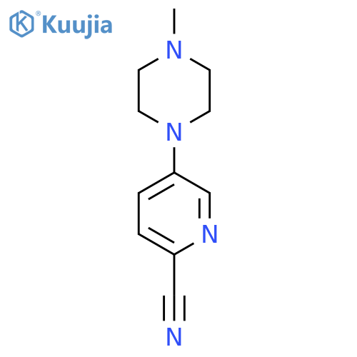 5-(4-Methylpiperazin-1-yl)pyridine-2-carbonitrile structure