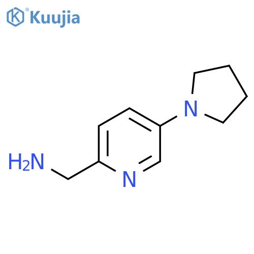 5-(1-Pyrrolidinyl)-2-pyridinemethanamine structure