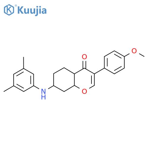 7-(3,5-dimethylphenyl)amino-3-(4-methoxyphenyl)-4H-chromen-4-one structure