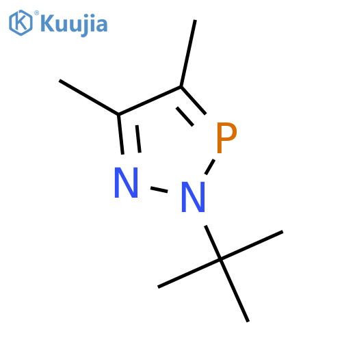 2H-1,2,3-Diazaphosphole, 2-(1,1-dimethylethyl)-4,5-dimethyl- structure