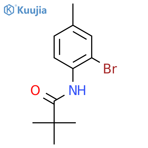 Propanamide, N-(2-bromo-4-methylphenyl)-2,2-dimethyl- structure