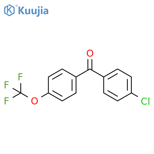 (4-Chlorophenyl)(4-(trifluoromethoxy)phenyl)methanone structure